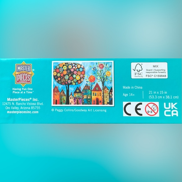 Masterpieces “Whimsical Town: My Happy Place” 500 piece puzzle - Picture 3 of 5